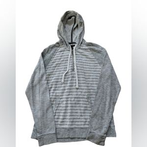Banana Republic Women's Quarter Zip Striped Hoodie Size Medium